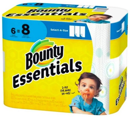 New $1.50/1 Bounty Paper Towels Printable Coupon = Paper Towels as low as $0.37 per roll!