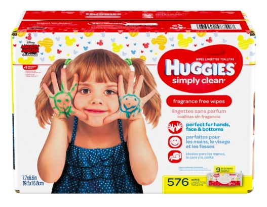 Huggies Simply Clean Fragrance-Free Baby Wipes, 576 count just $0.02 per wipe shipped!
