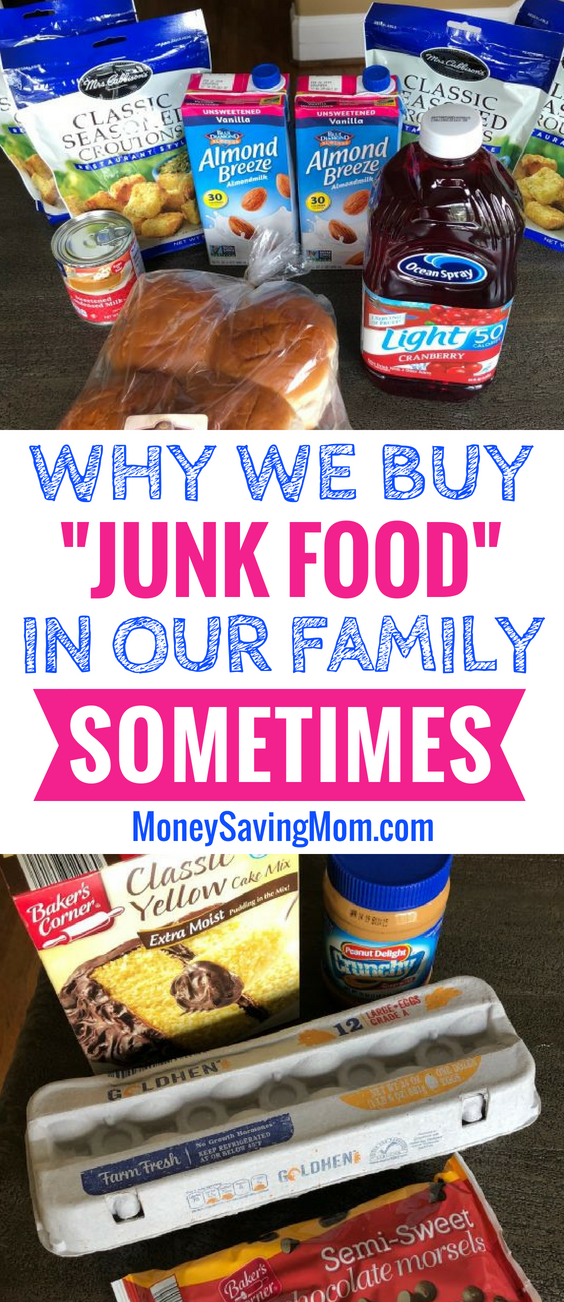 It's okay to buy junk food sometimes and NOT feel guilty about it!