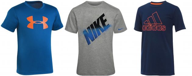 Up to 65% Off Under Armour, Nike & Adidas Boys T-Shirts