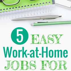 This list of easy work-at-home jobs is so helpful for beginners!