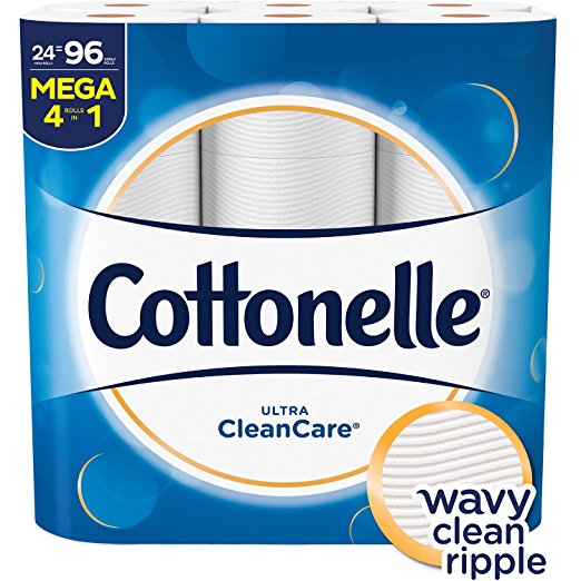 Cottonelle Ultra Clean Care Bath Tissue (24 Mega Rolls) only $14.73!