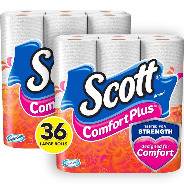 Scott ComfortPlus Toilet Paper, Large Rolls (36 count) only $0.45 per roll shipped!
