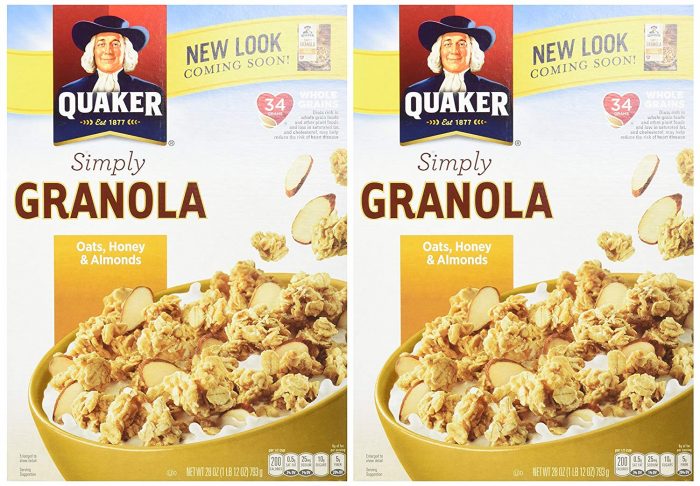 Quaker Simply Granola Oats, Twin Pack only $6.75 shipped!