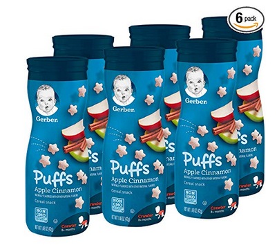 Gerber Graduates Puffs Cereal Snacks (6 count) only $7.64 shipped!