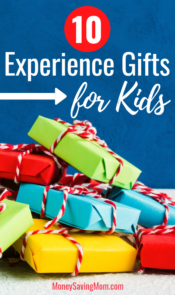 Give experience gifts to your kids this year! Unique, frugal, and clutter-free!!
