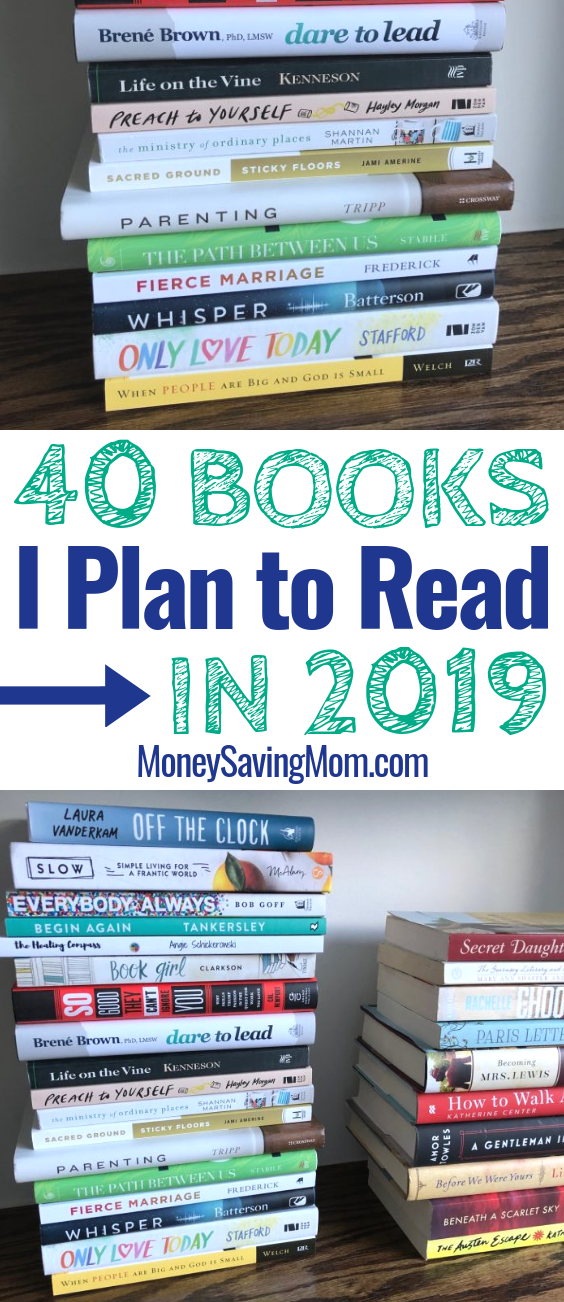 I plan to read these 40 books from my bookshelf in 2019!! What's on your list?
