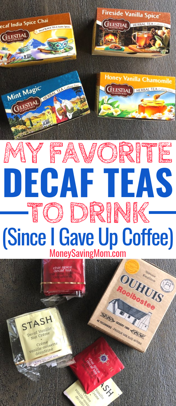 Trying to quit coffee? I gave up coffee a couple years ago, and these are my favorite decaf teas that keep me from missing coffee every day!