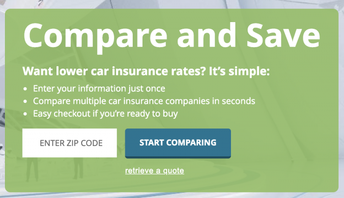 Use Compare.com to get lower car insurance rates!
