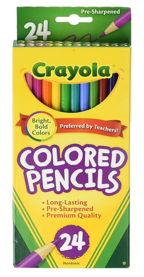 Crayola Colored Pencil 24 Count Each (Pack of 2) 