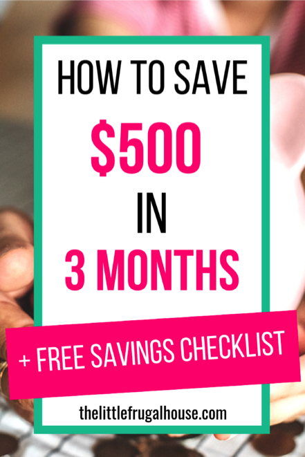 Free Printable Savings Checklist
