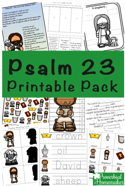 Free Psalm 23 Printable pack