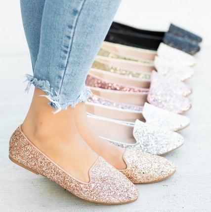 Glitter Loafers
