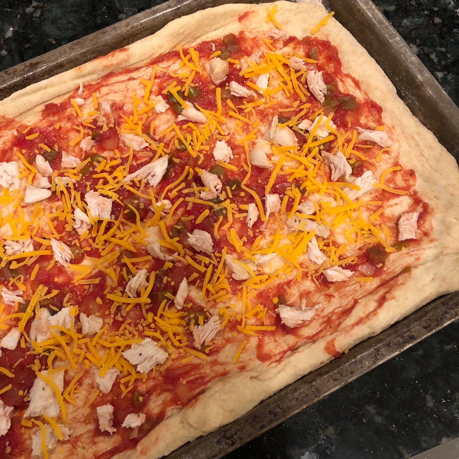 a photo of homemade pizza