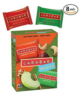 Larabar Minis Gluten Free Bar Variety Pack, Cashew Cookie/Apple Pie