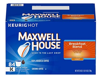 Maxwell House Breakfast Blend Coffee, K-CUP Pods