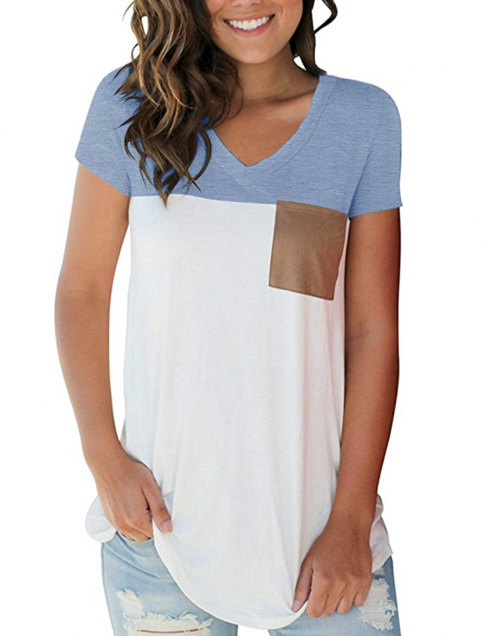 a photo of a lady in a shirt from amazon