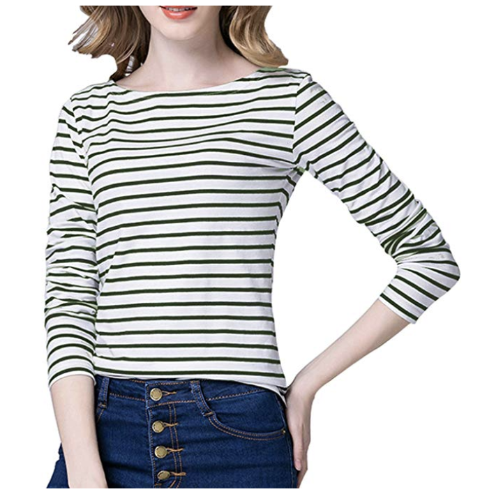 Cute striped tee from Amazon