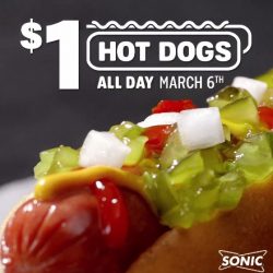 Sonic Hot Dog Deal