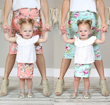 Spring Adult and Child Skirts
