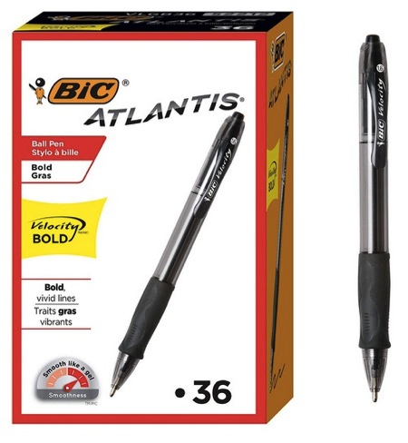 BIC Velocity Bold Retractable Ballpoint Pen