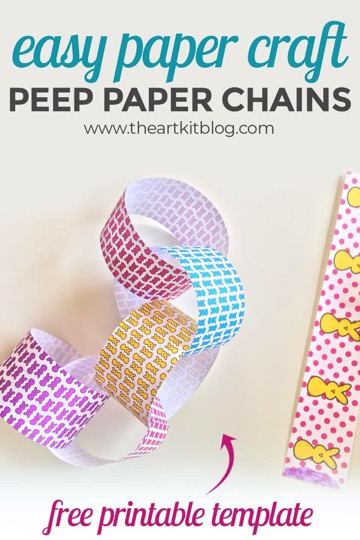 Easter Peeps Paper Chain Craft