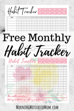 Free Printable Monthly Habit Tracker | Money Saving Mom®