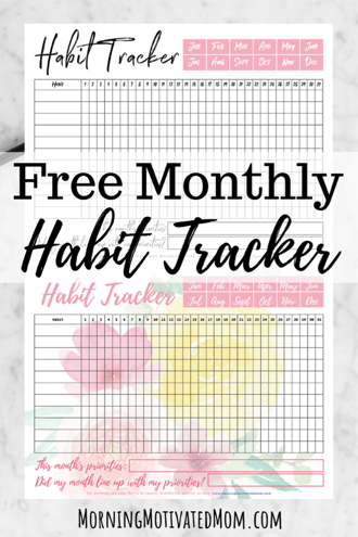 Free Monthly Habit Tracker