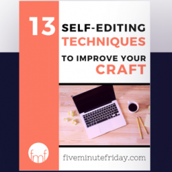 Free Self-Editing Checklist for Writers