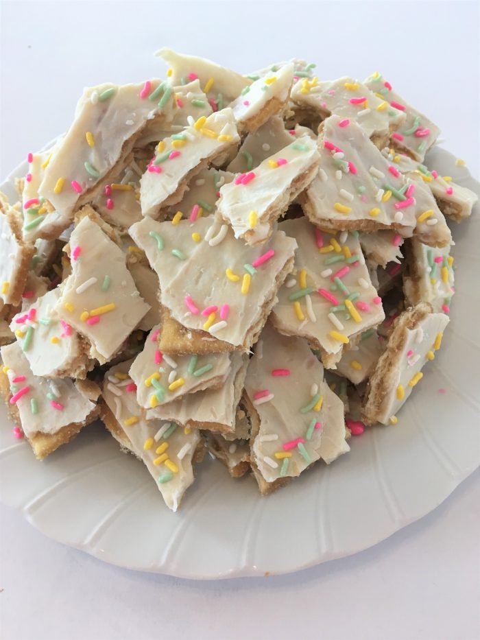 crumbled homemade Easter candy
