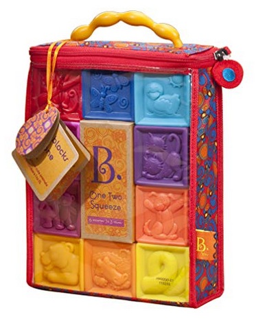 B. Toys – One Two Squeeze Baby Blocks 