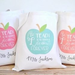Personalized Teacher Totes