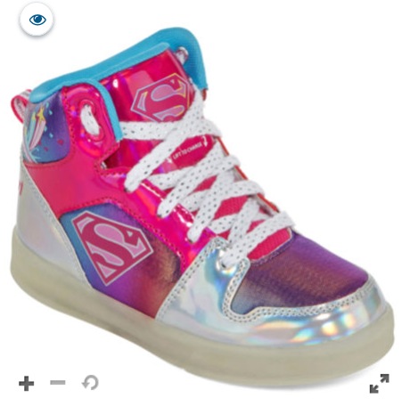 Warner Bros Supergirl Light-Up Girls Sneakers