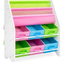 Kids Toy and Book Storage Organizer Rack