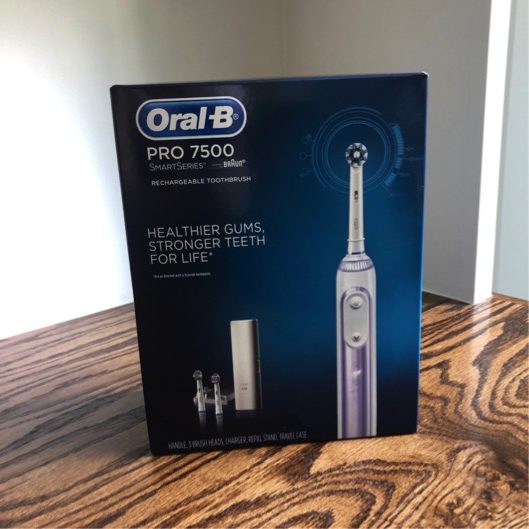 Oral-B Pro 7500 Orchid Electric Toothbrush in box