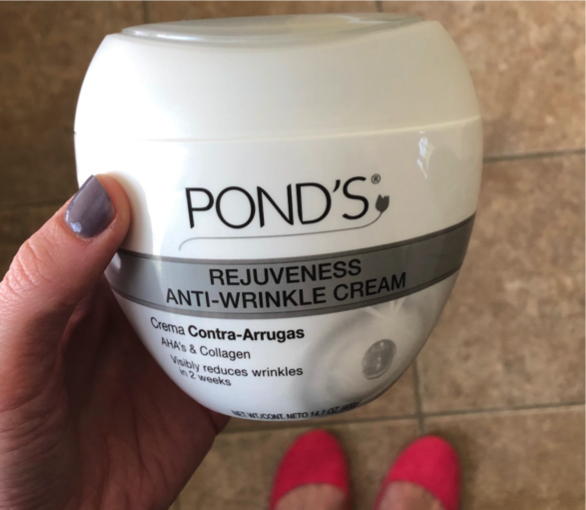 close-up of Pond's Anti-Wrinkle Cream