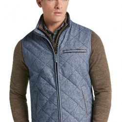 Tailored Fit Donegal Diamond Quilted Vest