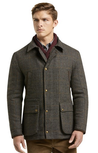 905 Collection Tailored Fit Windowpane Plaid Barn Jacket
