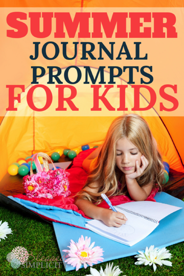 Summer Journal Prompts for Kids