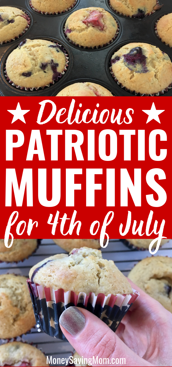 Patriotic Muffins for 4th of July