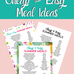 Cheap and Easy Summer Meal Ideas