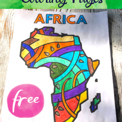 Continent Coloring Pages - Pool Noodles & Pixie Dust