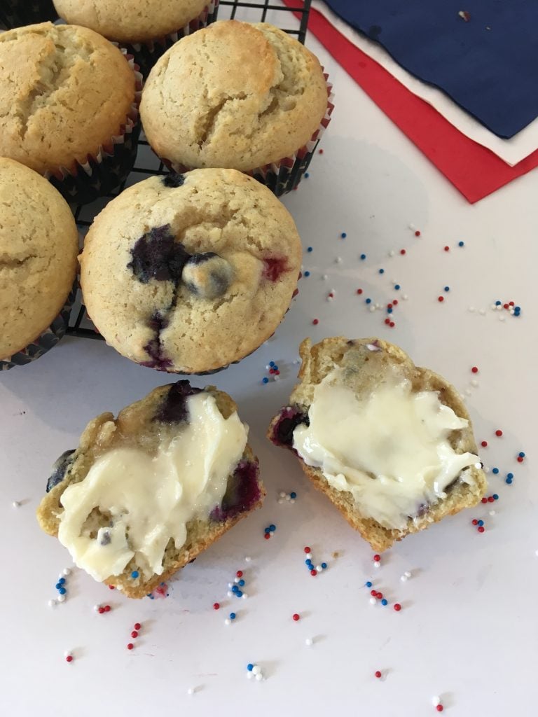 patriotic muffins