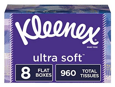 Kleenex Ultra Soft Facial Tissues, 8 Flat Boxes