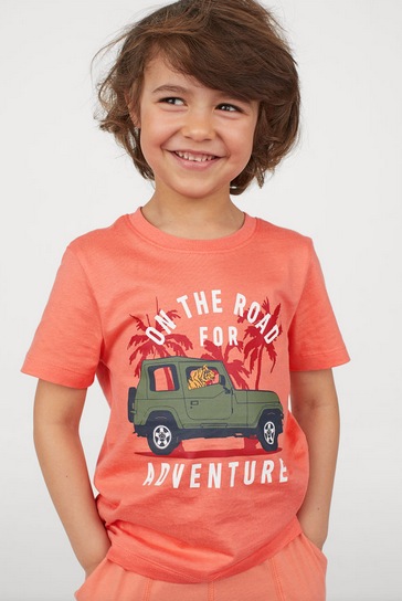 Baby, Toddler and Big Kid Boys’ Printed Design T-Shirts 