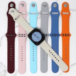 sporty silicone watch band.