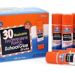 Elmers Disappearing Purple School Glue Washable 0.24-Ounce Sticks