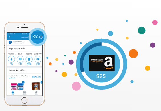 Earn Amazon Gift Cards with Shopkick