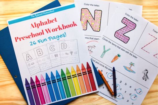 Free Alphabet Preschool Workbook