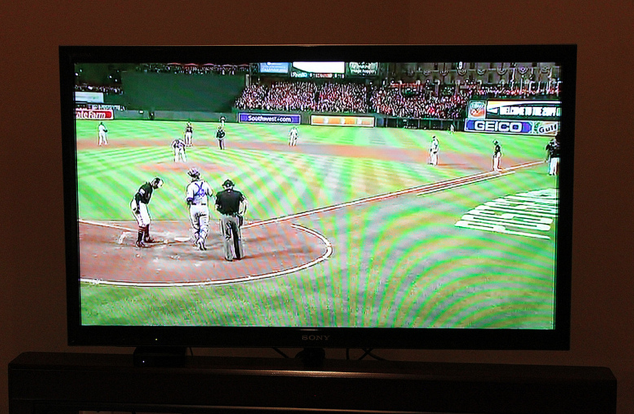 baseball game on television